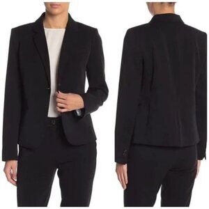 J.Crew Classic Women's Schoolboy Blazer Jacket Notch Collar Black Small K2899